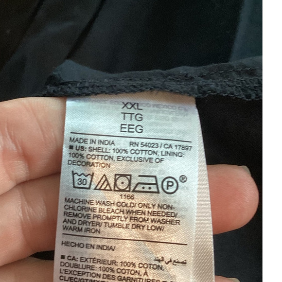 Old Navy Womens Peasant Dress Plus Size XXL Black White Embroidered Resort Boho - Picture 9 of 10